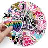 50 Cheerleading & Gymnastics Waterproof Stickers for Suitcases, Skateboards, Water Cups, Cars