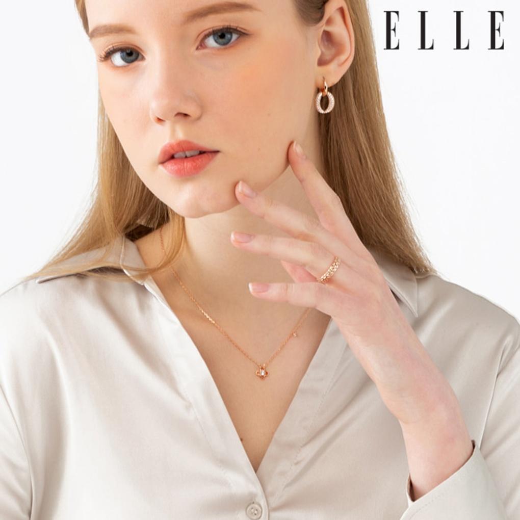 Kleeblatt-Blumen-Halskette ELBRNN157