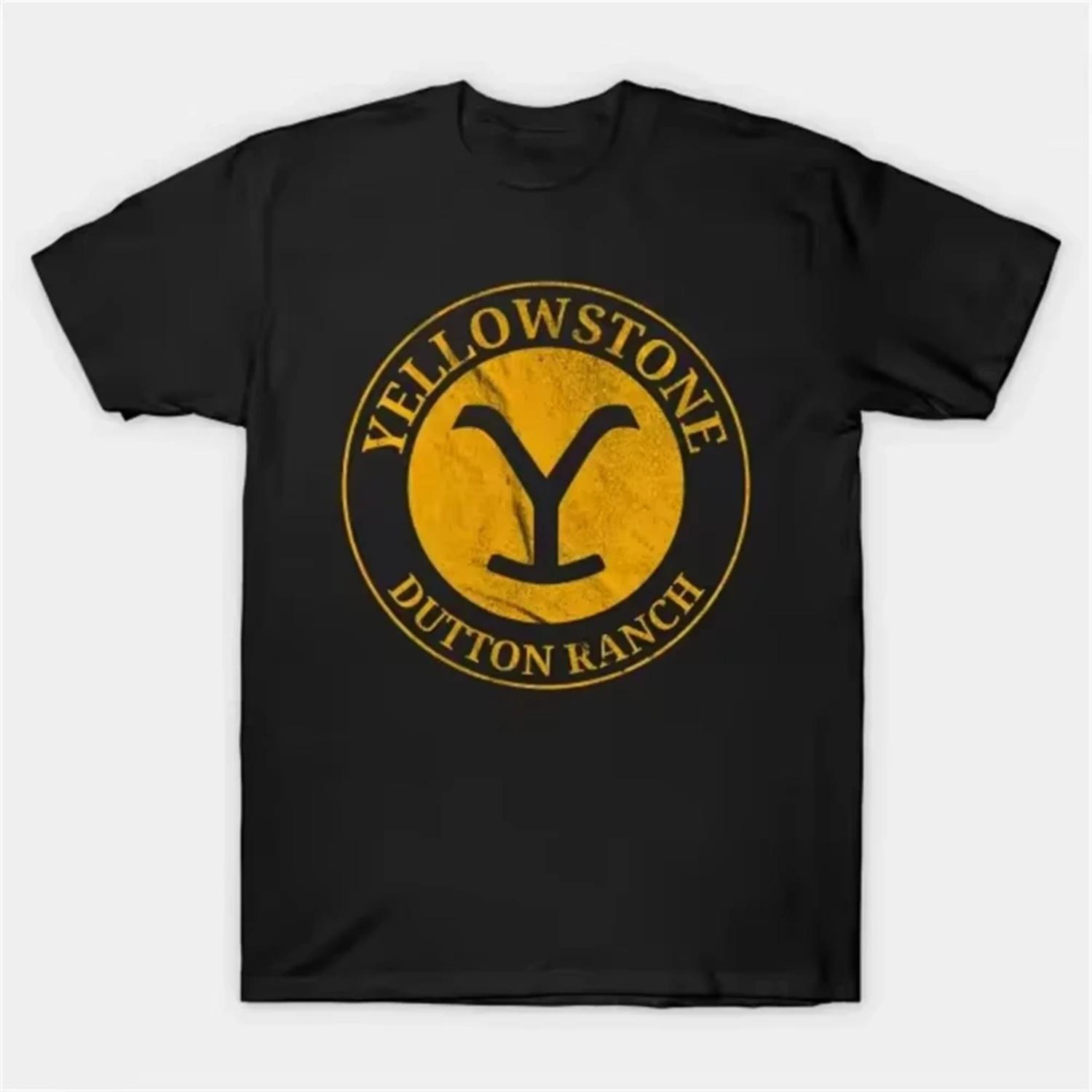 

2026 Hot Sales Yellowstone T-shirt Men and Women New Summer Cotton Clothing Casual Fashion Short Sleeved Tee Streetwear Unisex XXXXXL різнокольоровий