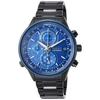 Seiko Watch Wired Chronograph Watch, Blue Dial, AGAW450, Men's, Black