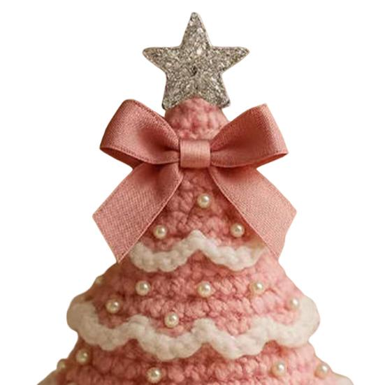 DIY Crochet Christmas Tree Gnome Kit Beginner-Friendly Handmade Xmas Tree Gnome Craft Kit Knitting Holiday Decoration