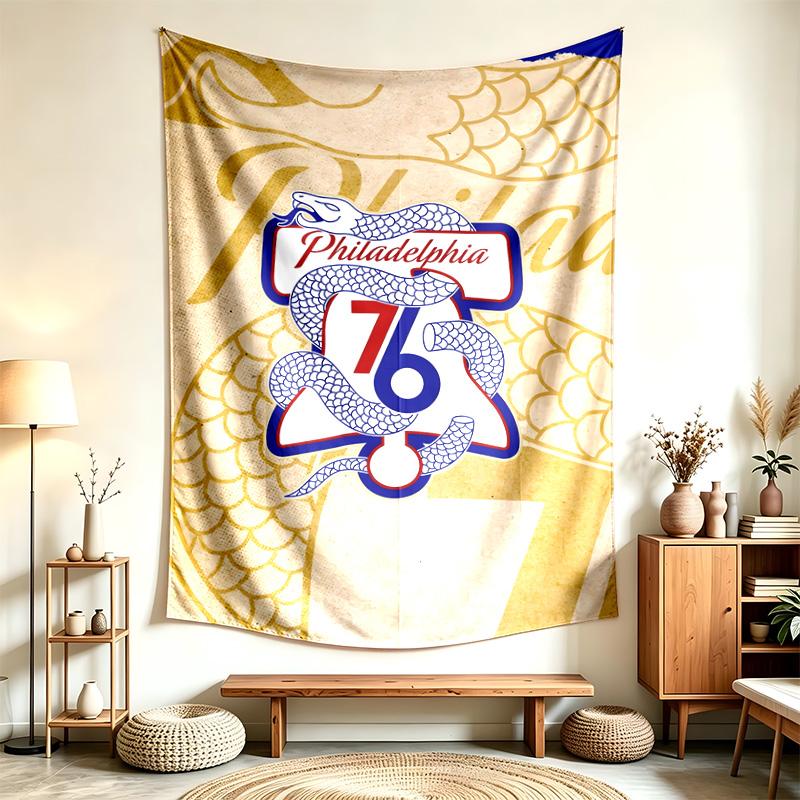 Philadelphia 76ers (5) Tapestry Suitable For Decorating Homes Dorms And Bedrooms Soft To The Touch And A Perfect Gift For Friends And Family
