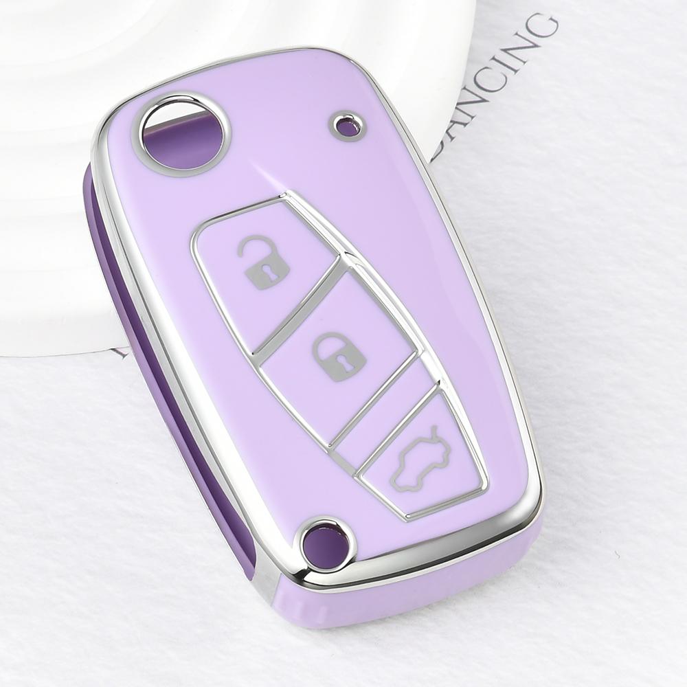 3Buttons Car Flip Key Case Cover Shell Fob Bag For Fiat 500 Panda Stilo Punto Doblo Grande Bravo 500 Ducato Minibus Auto Key Fob