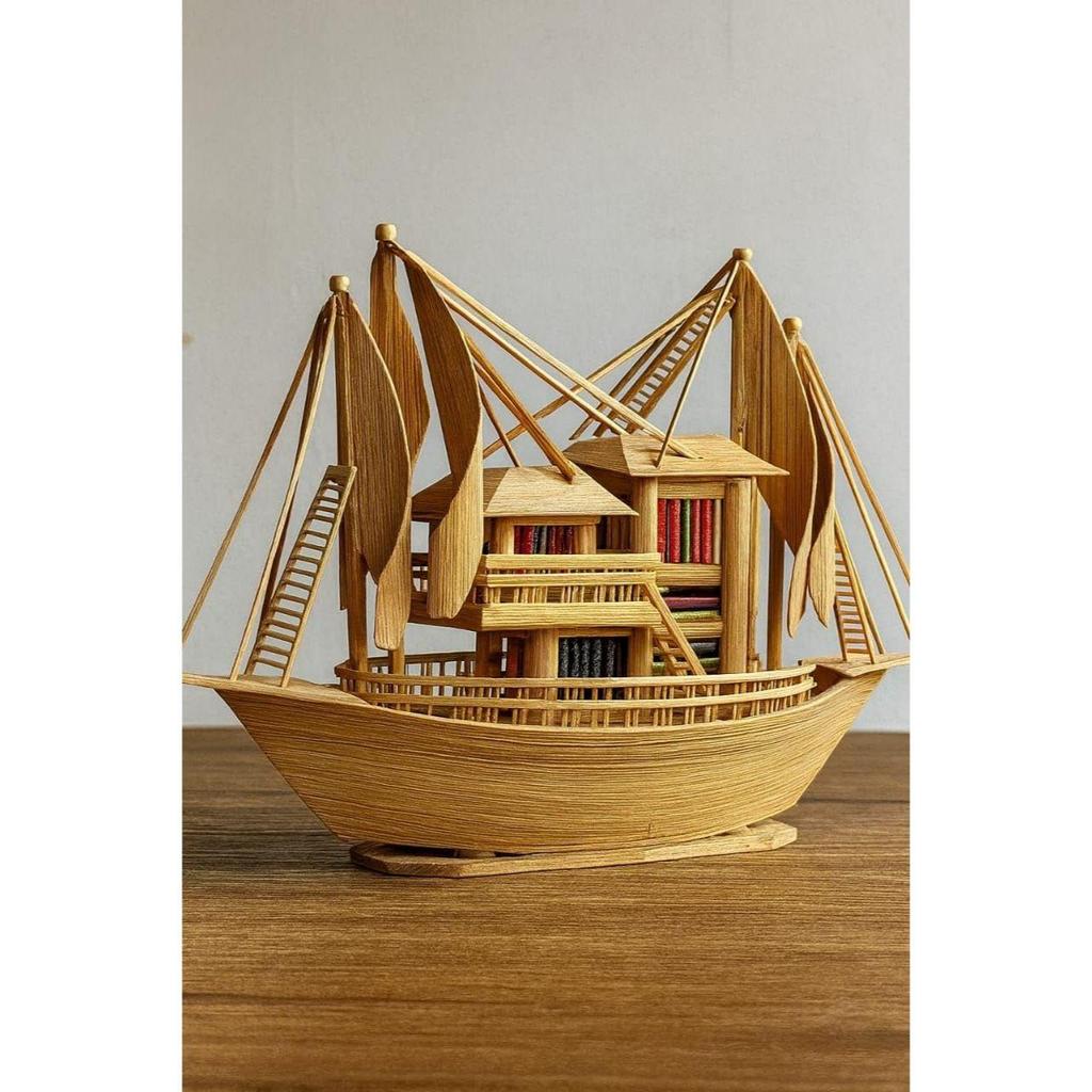 Decorative Wooden Ship Model/Coastal Decor
