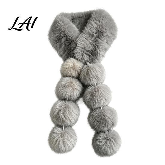 Winter Warm Scarf for Women Faux Fur Scarf Neck Warmer with Magnetic Buckle Elegant Gift Draping Design Plush Long Soft Collar Cold Weather