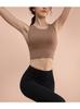 High-intensity yoga vest integrated fixed chest pad shockproof sports underwear breathable gathering running fitness bra
