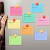 Pajean 9 Pcs/450 Sheet to Do List Sticky Note 3x4 Inch Self Stick Pads with Line Colored Planner Sticky Note Adhesive Memo for Office, Meeting,