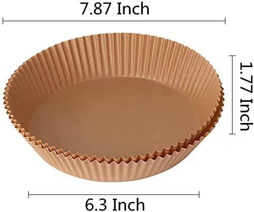 

Air Fryer Silicone Pot Grill Pan Reusable Silicone Pot Baking Basket Baking Tool Tray Multifunctional Silicone Pad Accessories