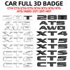 ABS Car Logo Fender Side Rear Tail Door Trunk Sticker CT4 CT5 CT6 CTS XT4 XT5 XT6 XTS ATS Emblem For 25T 28T 40T AWD