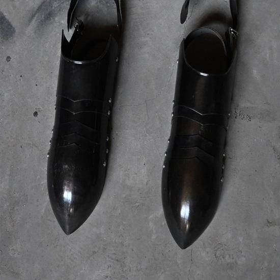 Średniowieczna Pełna Ochraniacz Nóg Ręcznie Robiona Zbroja Nagolenniki Zbroja Rycerska Kostium Ochrona Niestandardowa Zbroja Historyczna do Cosplayu Z Butami