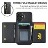 DG.MING M5 Series For iPhone 16 Case Detachable Magnetic Leather Phone Cover with Card Slots
