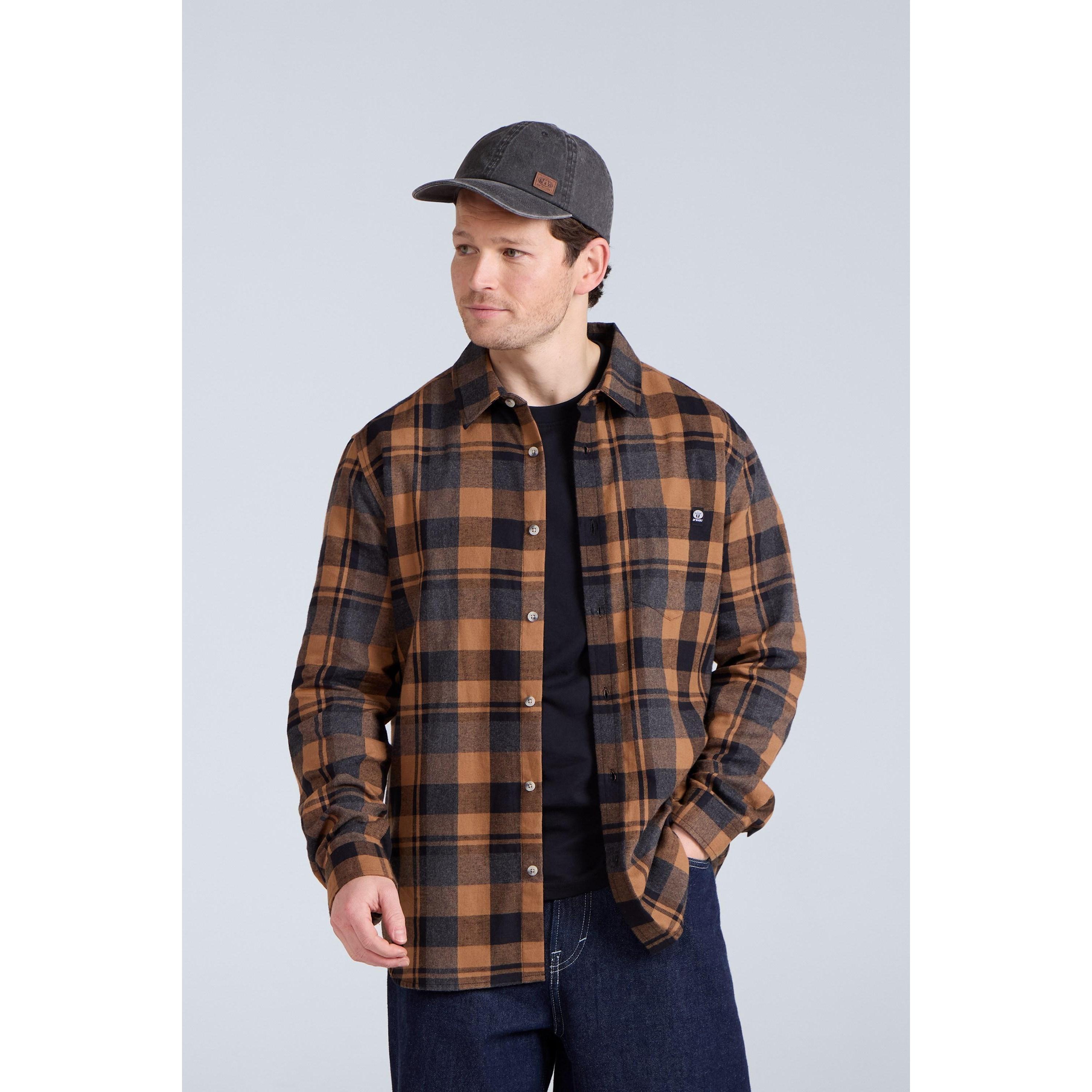 Camicia in flanella da uomo Animal Cove XXL senape