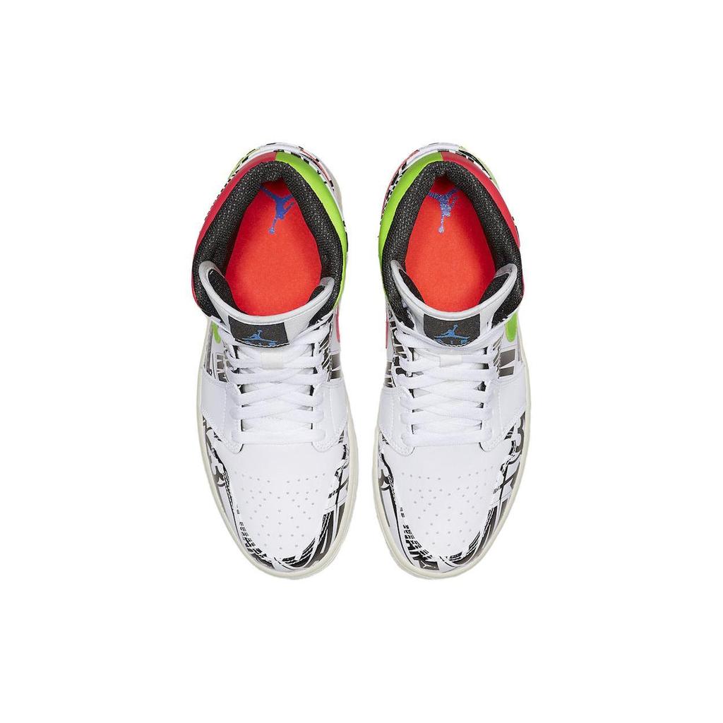 Jordan 1 Mid All Over Logos 554724-119