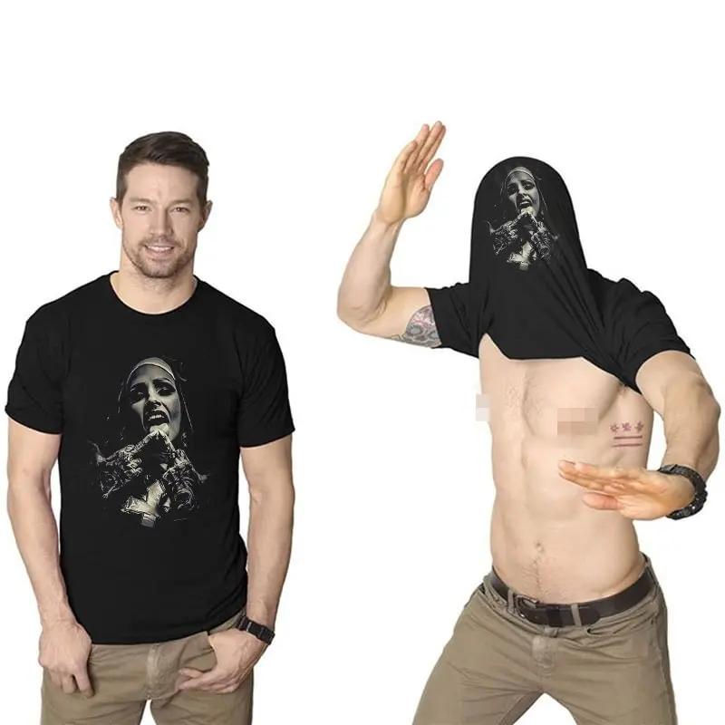 2024 Loose Men T Shirt Weird Soft Custom Print Tshirt Short Sleeve Quick Dry Personality Sweat-Absorbing T-shirt Popular Tee