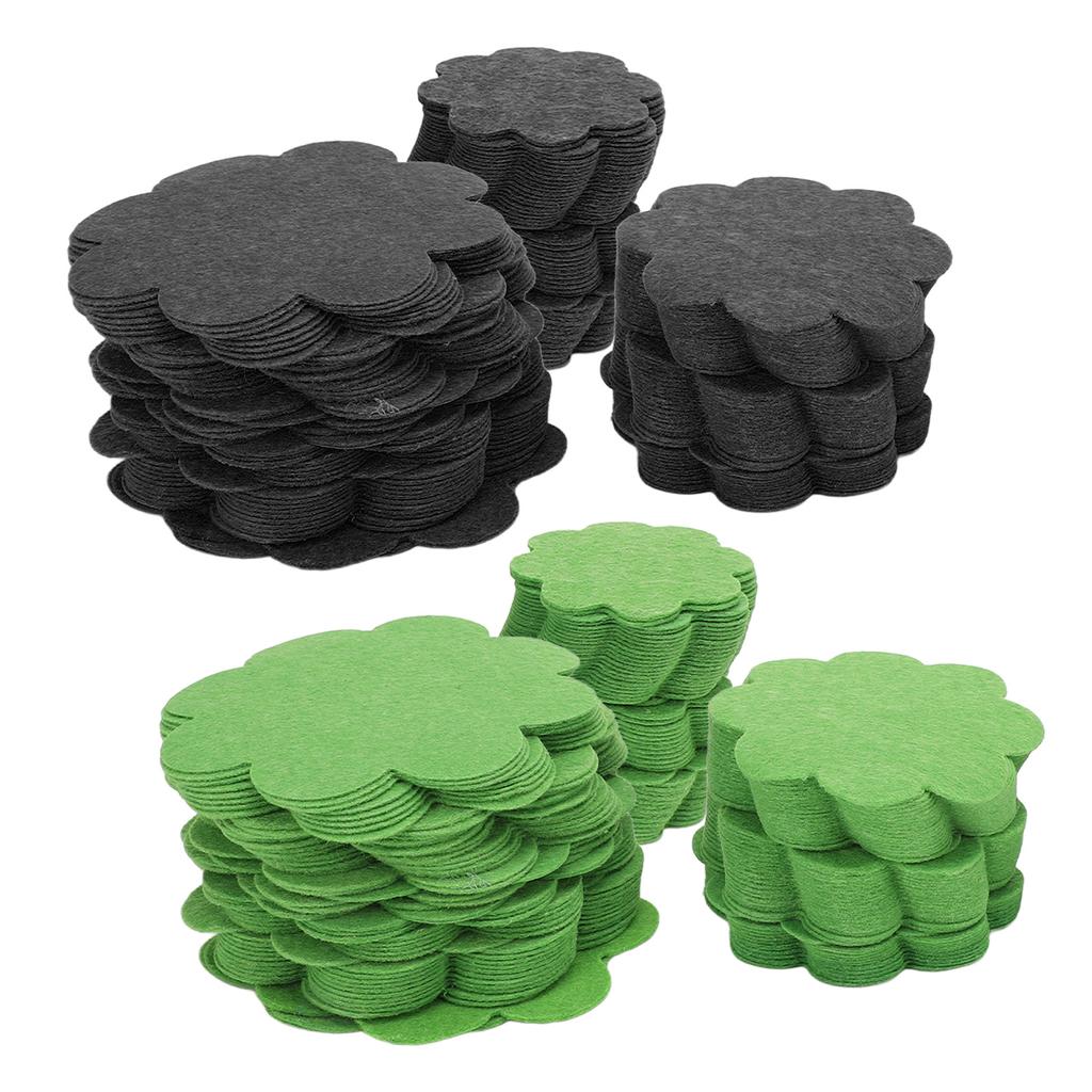 150PCS Plant Pot Hole Pads Flower Shape Bonsai Pot Bottom Drainage Gasket Breathable Water Permeable