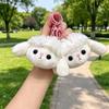 Compact Plush Lamb Keychain Soft Stuffed Sheep Pendant with Metal Ring Adorable Bag Charm for Women Handbag Decor Small Gift