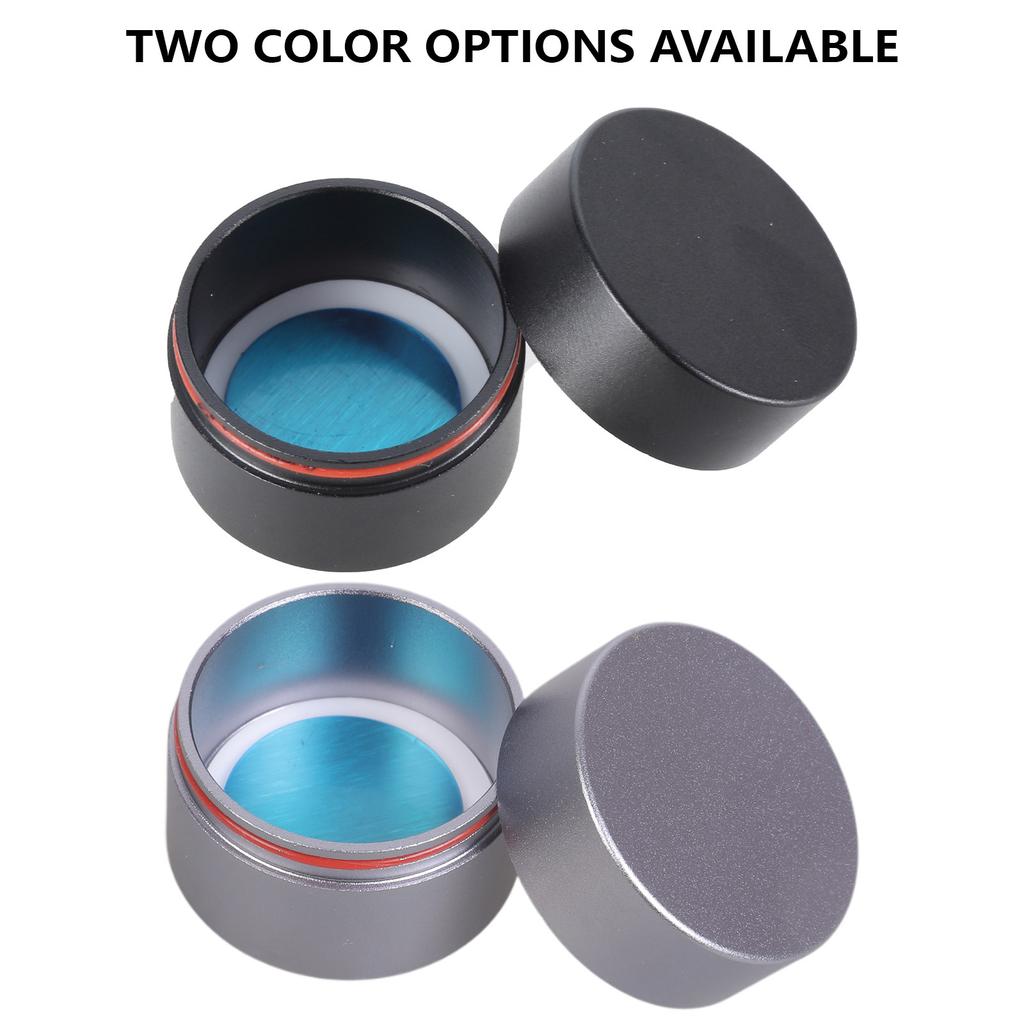 Round Cue Tip Chalk Holder Aluminum Magnetic Billiard Pool Chalks Carrying Case Replacement Billiard Accessories