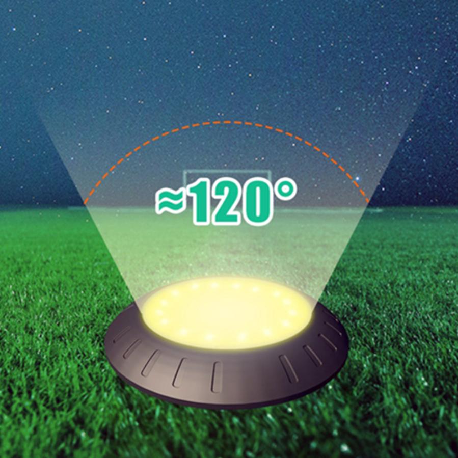 16EDs Solar Powered Under Ground Colorful Lamps Outdoor Waterproof Garden Landscape Lighting for Yard Deck Lawn Patio Pathway