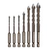 Hex Shank Spiral Flute Drill Bit for Ceramic, Glass, and Tile
