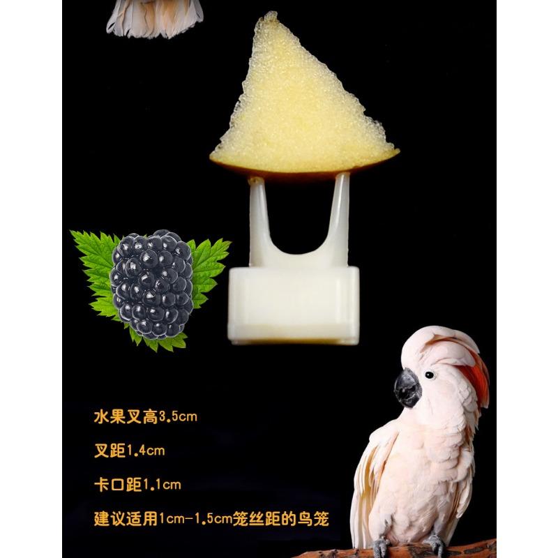 Fruit Fork Bird Cage Accessories for Parrots Tiger Skin Black Wind Bird Food Bird Supplies Toys Vegetable and Fruit Feeders