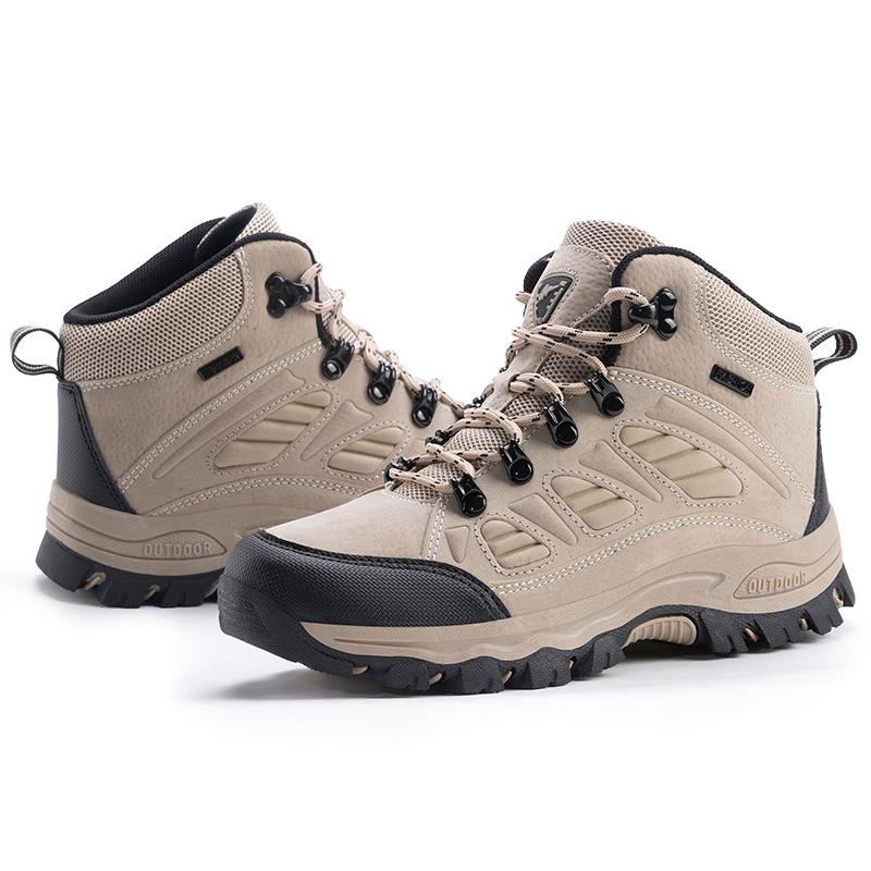 

TUINANLE Весенние мужские высокие нескользящие походные ботинки женские износостойкие походные туфли на платформе для путешествий 42 бежевый