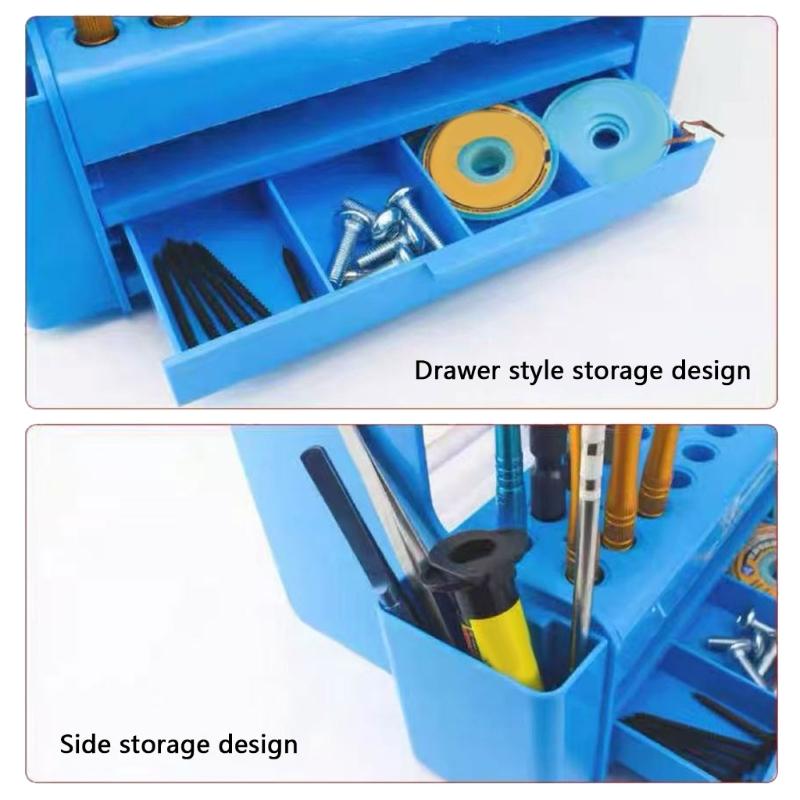 Multifunktionale Reparaturwerkzeug-Organizer-Box mit mehrschichtigen Fächern, rutschfester Basis für professionelle Techniker