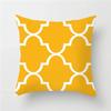 Geometric Cushion Covers Yellow Plaid Stripes Print Pillow Case For Home Chair Sofa Decoration Pillowcases 45cm*45cm