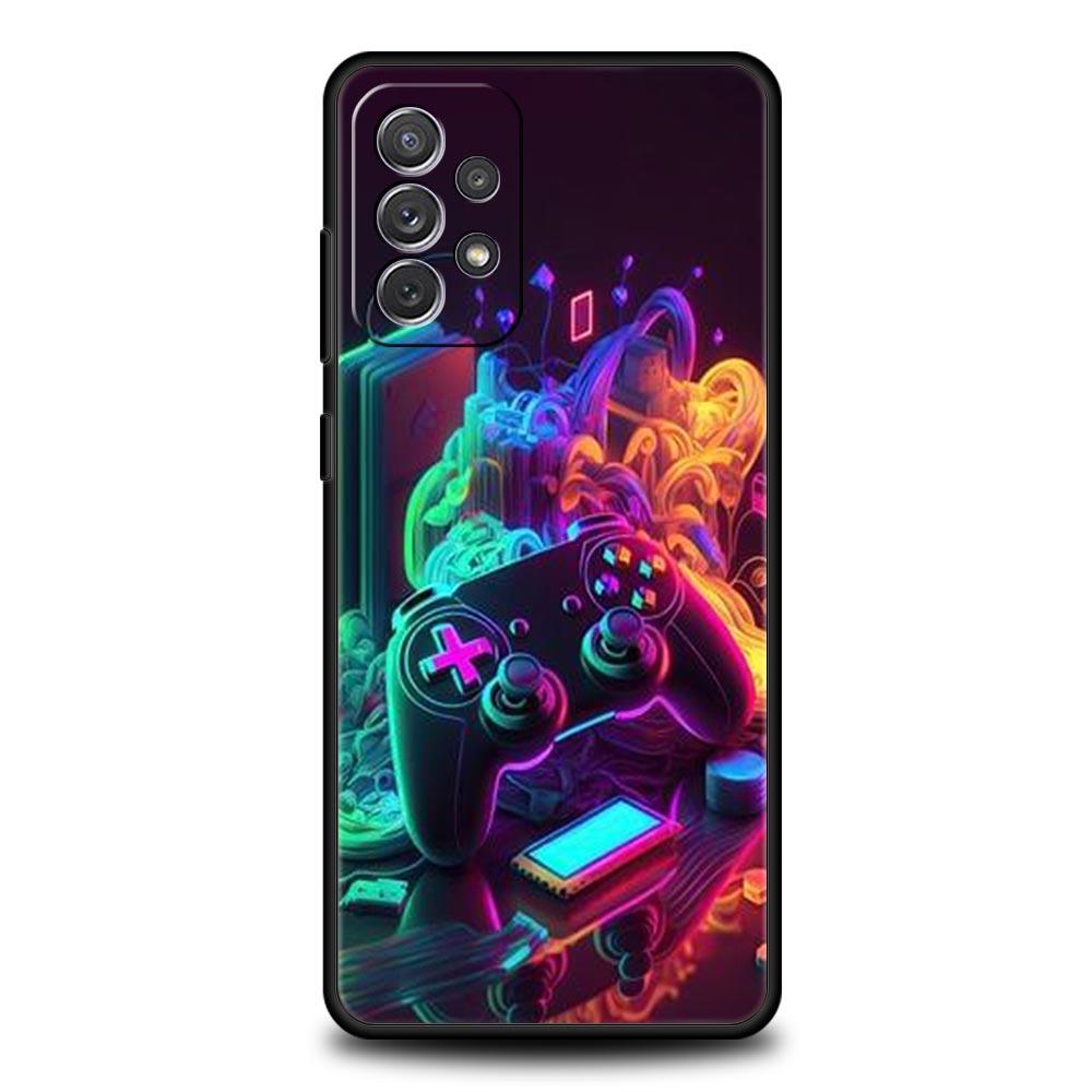 Game Controller Graphic Phone Case For Samsung Galaxy A17 A07 A55 A35 A25 A15 A05 A33 A31 A23 A21s A13 A41 A73 A53 A51 A71 Cover