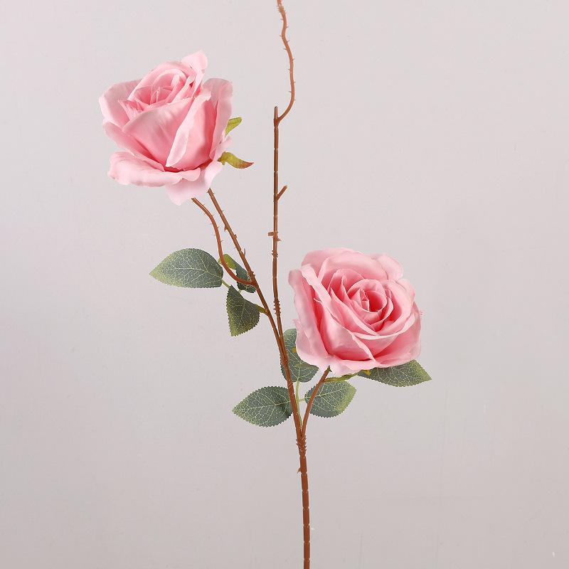 Simulation of 2 roses, auditorium hotel decoration flower Acacia rose floral arrangement