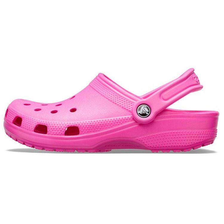 Crocs Classic Clog Fashion Thick Sole Hole Shoes Unisex clogs Electric-Pink 10001-6QQ