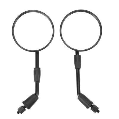 1 Paio Specchietti Retrovisori Moto Antishock Lenti in Vetro Trasparente M8 Manubrio Moto Universale