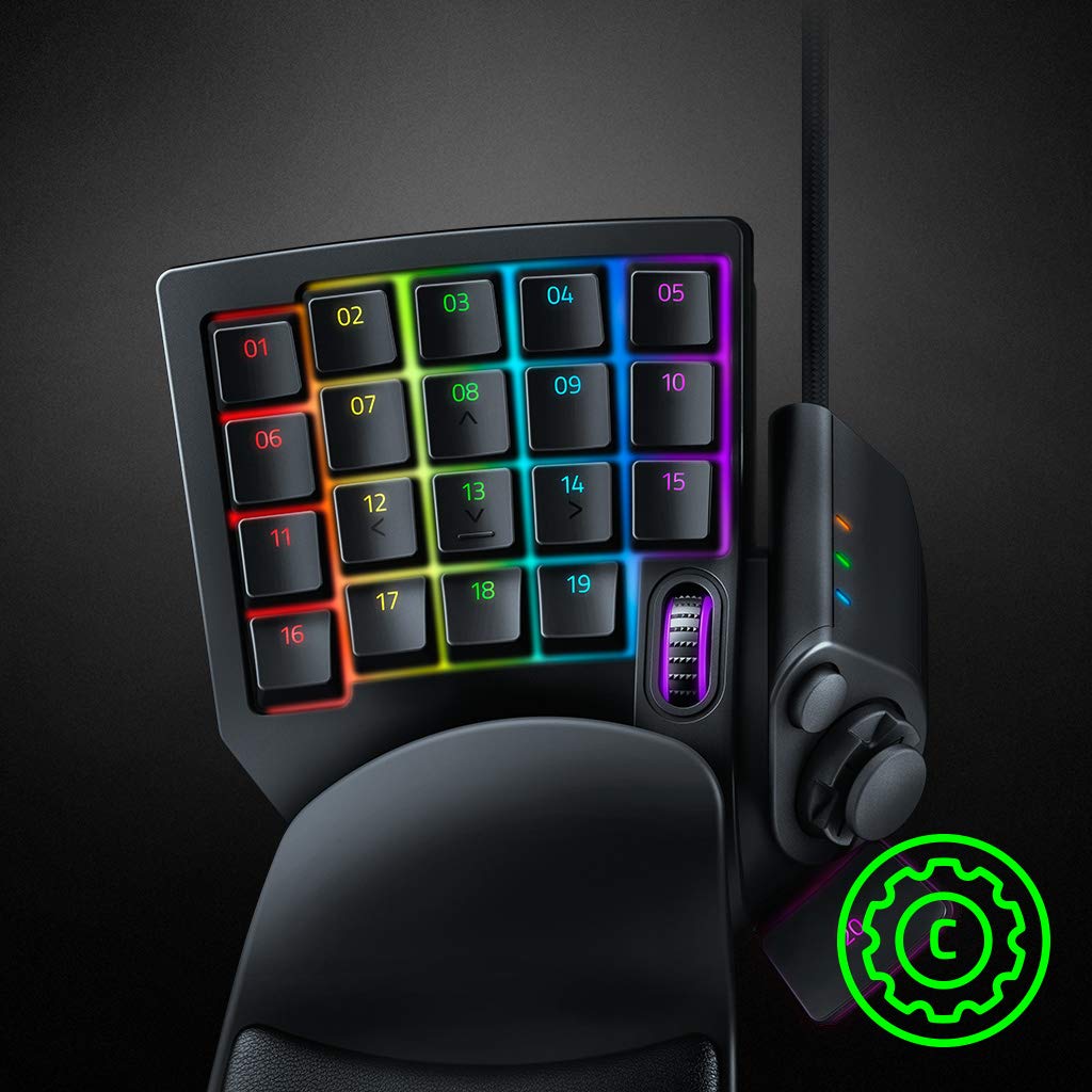 Razer Tartarus V2 Fully Customizable Japanese Distributor Final Fantasy XIV Recommended Device Left-Hand Device, Left-Hand Keyboard, Mech-Membrane,