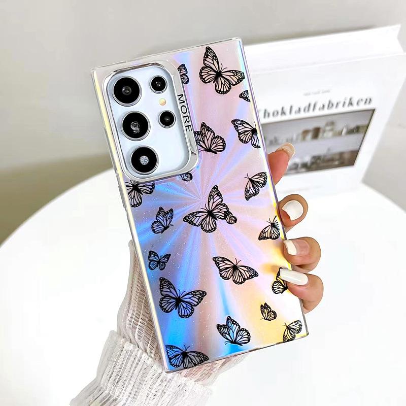 Geeignet für Samsung S24ultra Handyhülle Imd Bunt S25plus Galvanisiert Laser A55 5G Schutzhülle