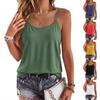 Women's Fashion Loose Cotton Linen  Sleeveless Base Strap Top