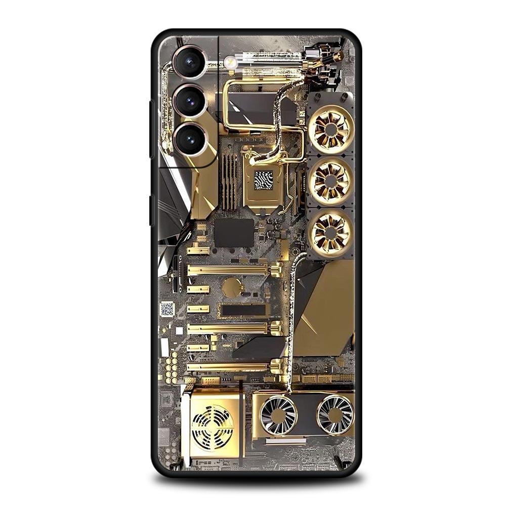 Handyhülle für Samsung Galaxy S23 S22 Ultra S20 S21 FE 5G S10 S9 Plus S10E S8 Note 20 Cover Innenplatine Leiterplatte