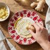 Piatto Grattugia Aglio Floreale Schiacci Aglio Facile da Pulire Piatto da Macinazione Goffrato Strumento da Cucina