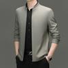 Stand-up Collar Jacket Zipper Business Jacket Middle-aged Men's Jacket Dad Jacket