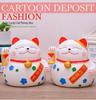 Large Maneki-neko Piggy Bank - Durable Coin Savings Jar for Adults and Kids