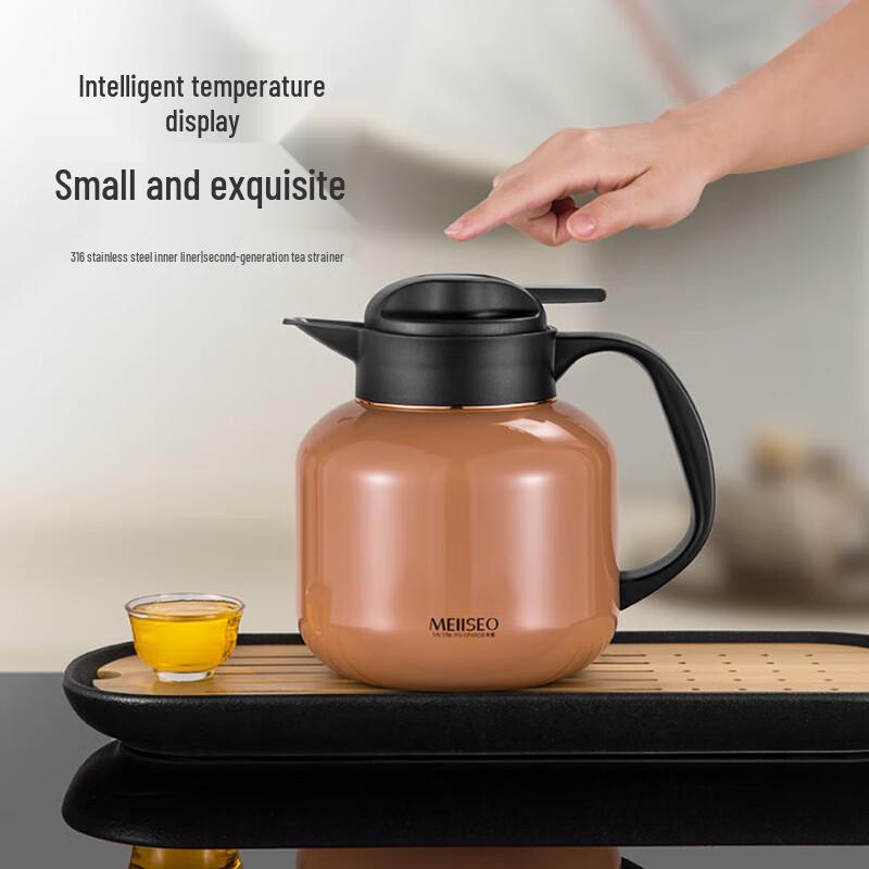 Умный горшок для тушения MEIISEO с дисплеем температуры, нержавеющая сталь 316