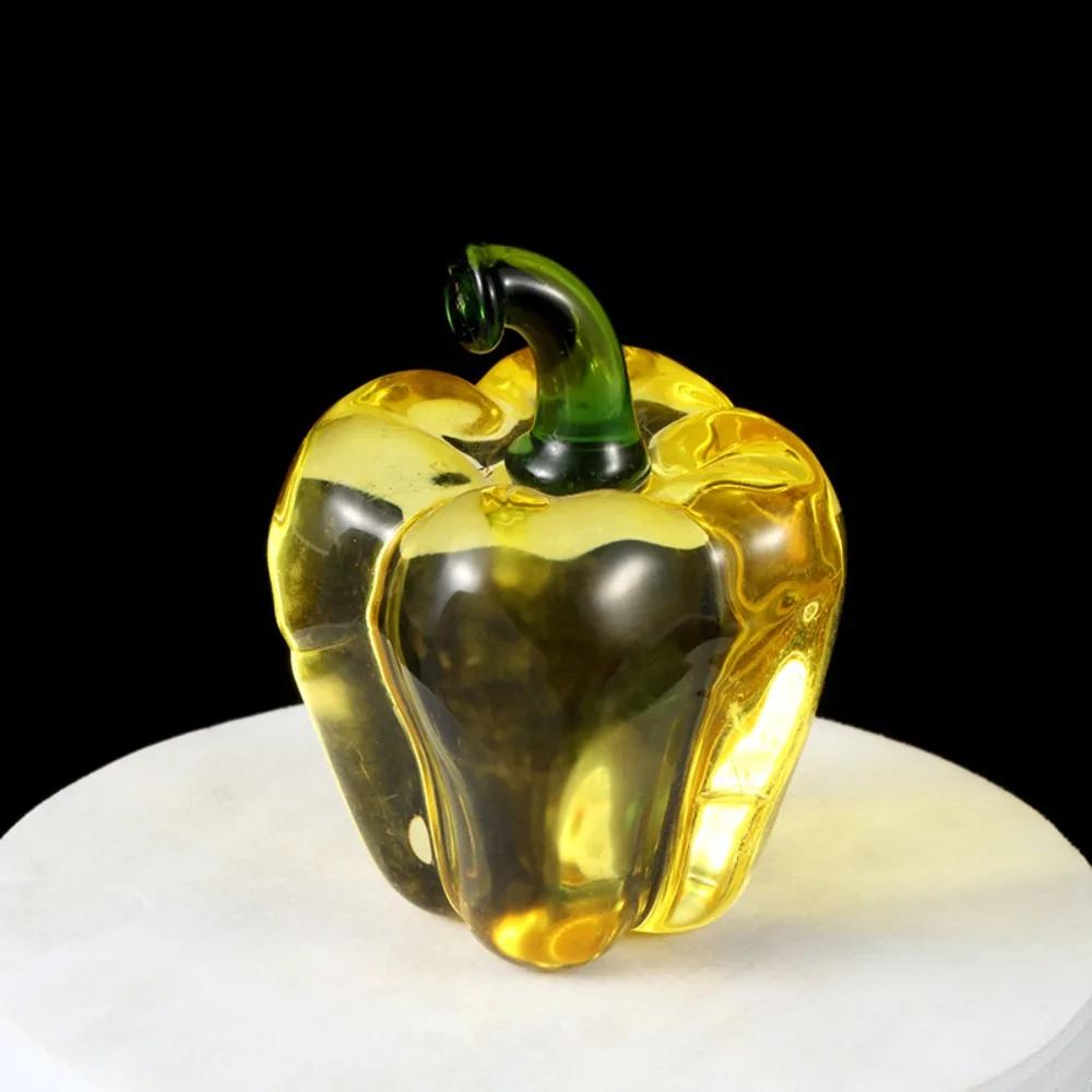 Simulation Fruits Crystal Fruit Ornaments Mini Artificial Strawberry Pineapple Fruit Statue Food Model Interesting