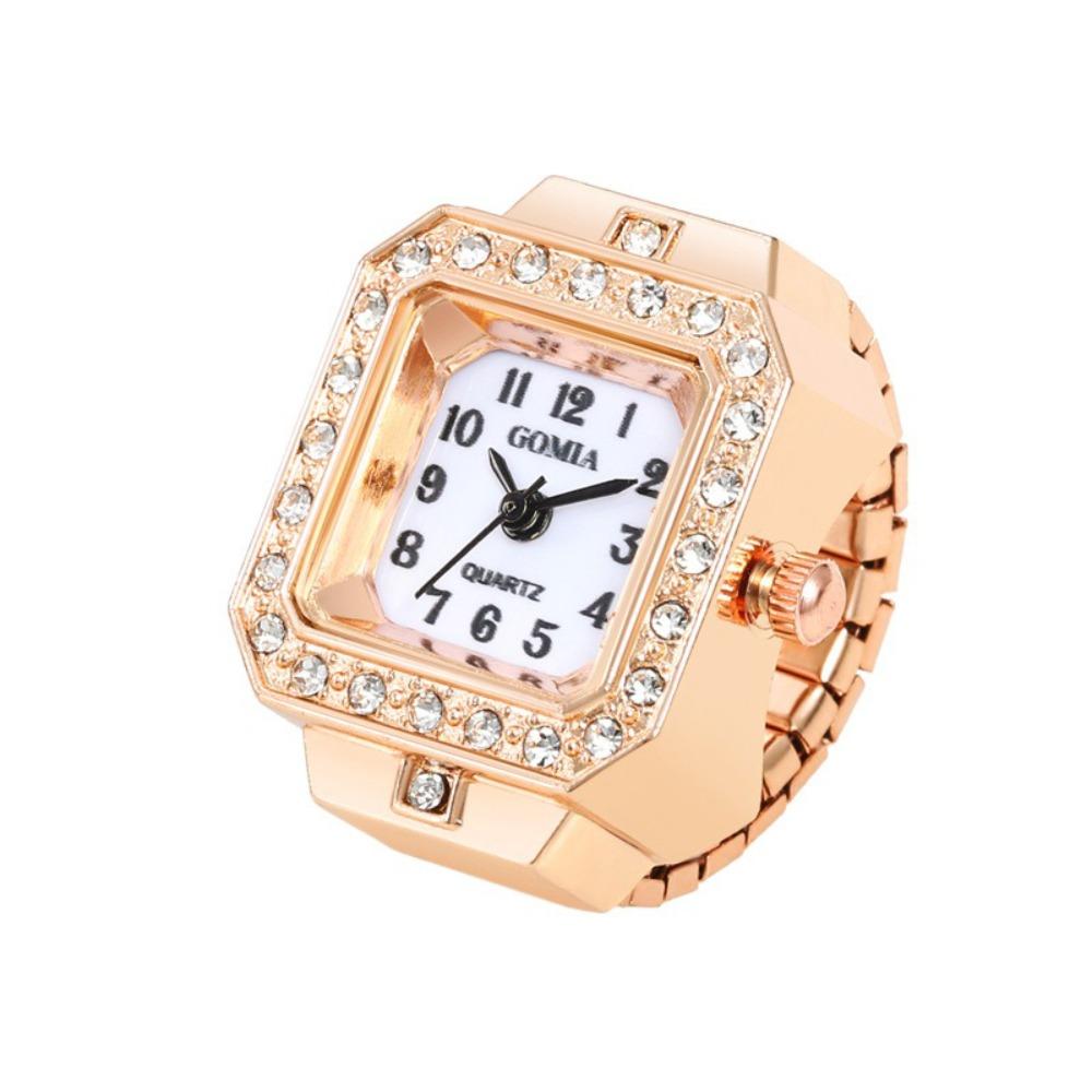Elastic Ring Watch Alloy Elastic Rings Creative Finger Rings  Jewelry