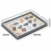 multi-color natural mineral texture mini crystal collection stones  cabinet mineral specimen layout
