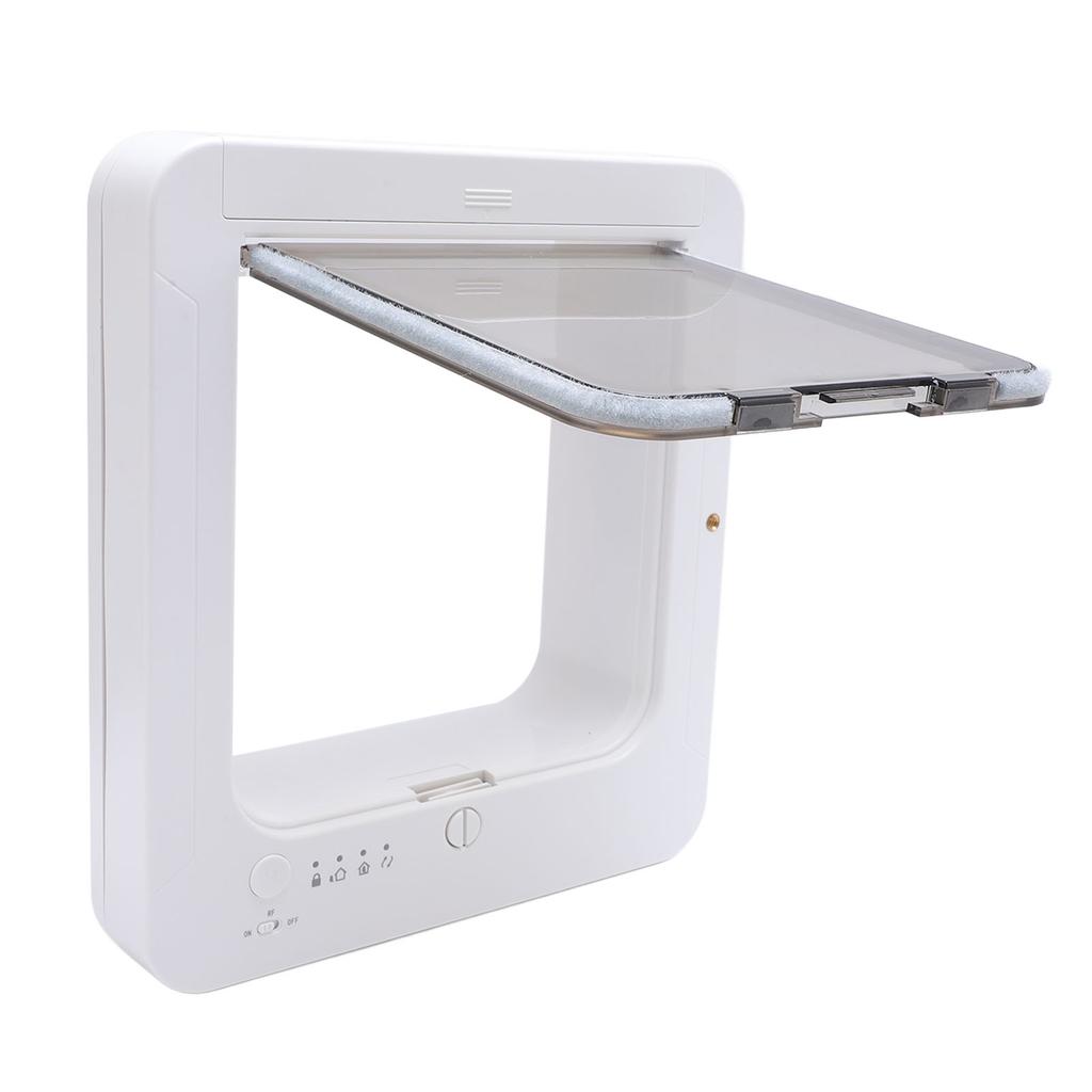 Microchip Cat Door Automatic Unlocking Weatherproof 210mAh Battery Controllable Entry Exit Pet Door