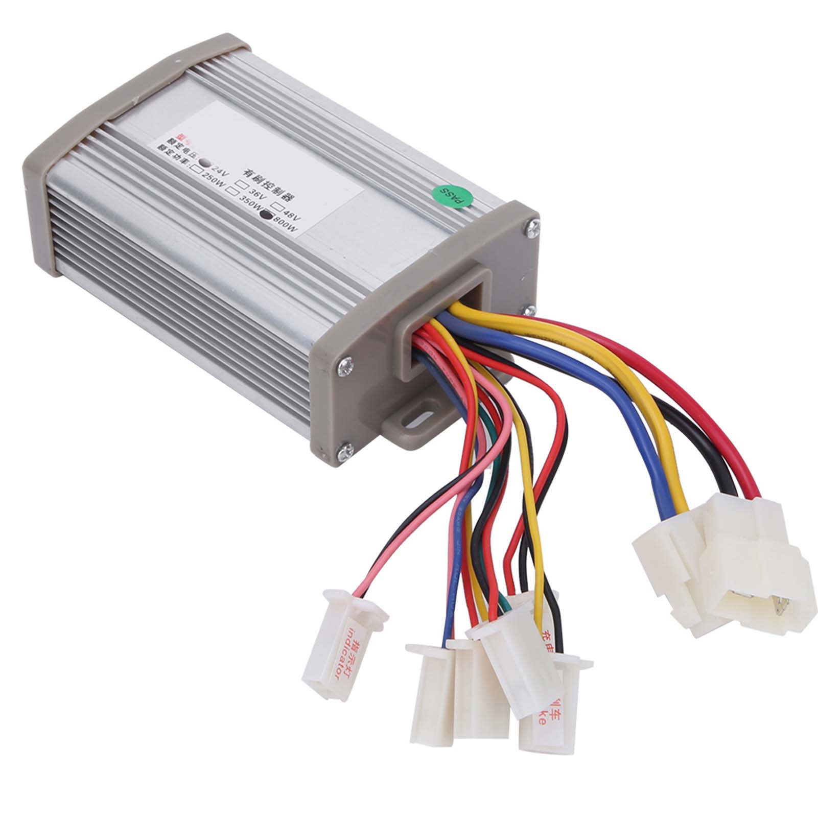 Shoemst 24V 800W Brush Motor Controller Accessory For Electric Bicycle E Bike Tricycle Eight Wires
