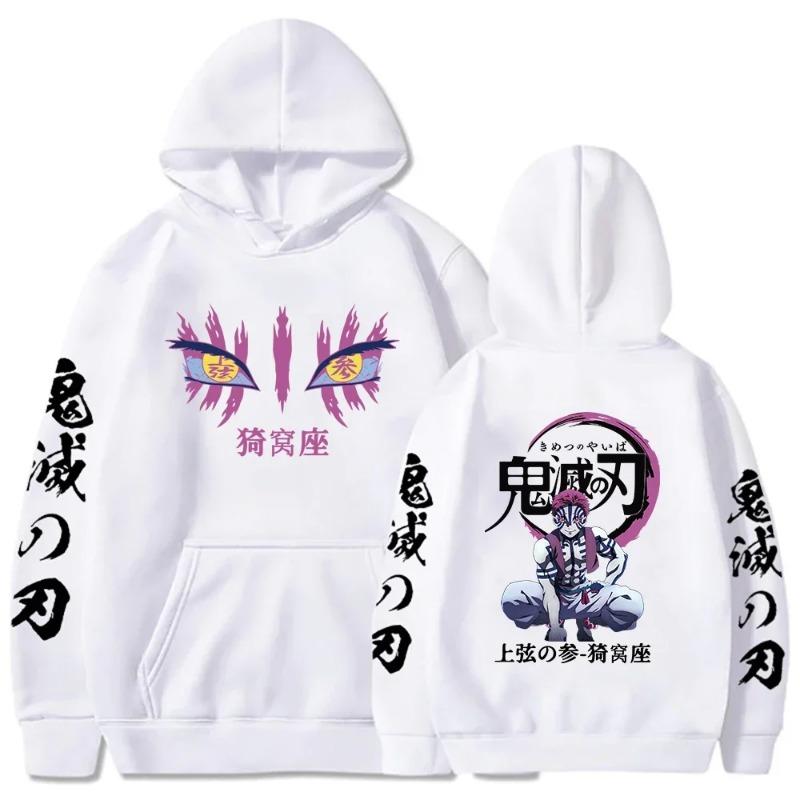 Japansk Anime Høst Nye Hettegensere for Menn Akaza Manga Grafisk Streetwear Pullover Hettegenser Langermet Hettegenser