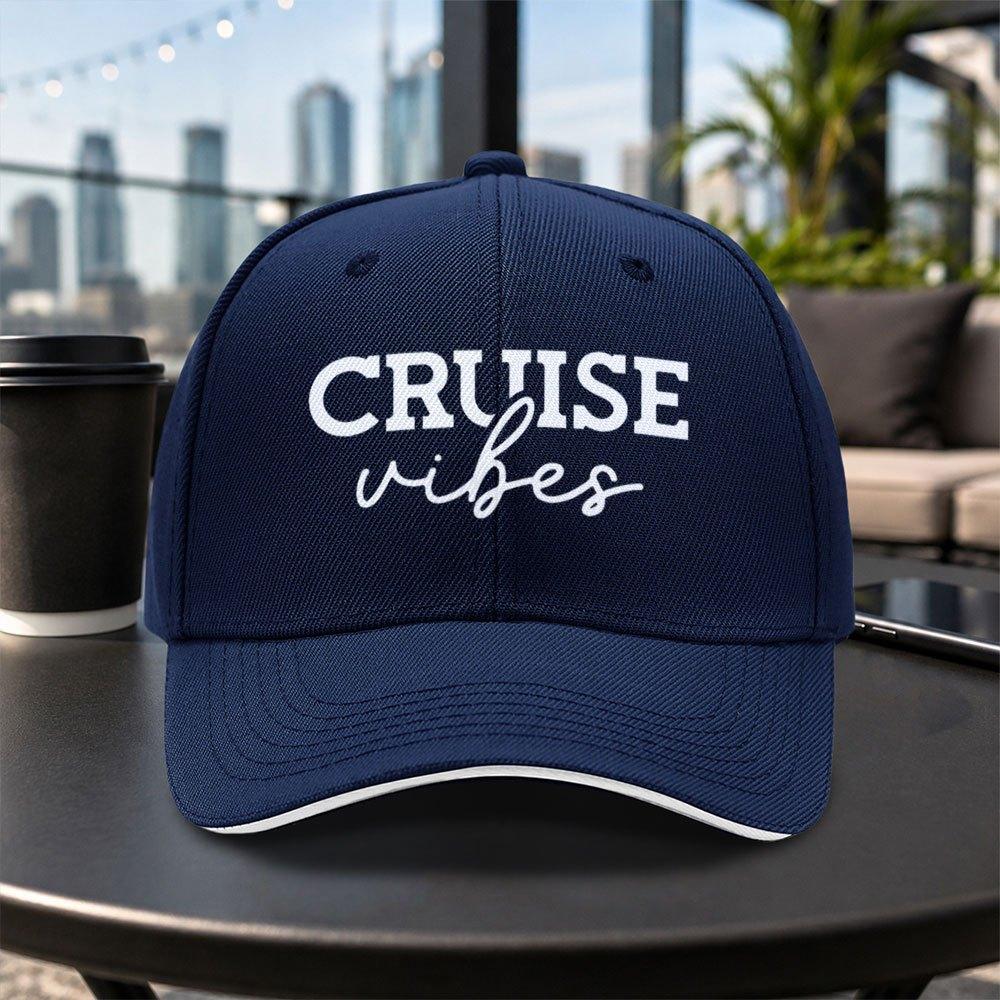 Versatile Casual Cruise Vibes Sandwich Cap Unisex Lightweight Adjustable Baseball Cap For Travel Parties Daily Wear