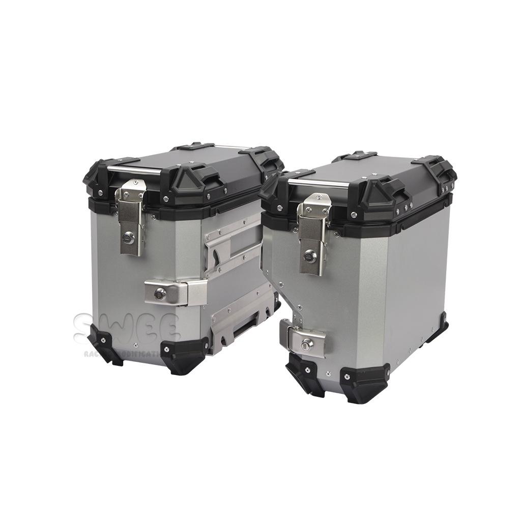 Universal Motorcycle Aluminum Side Boxes – Waterproof, Anti-Collision, Quick Release (18L/28L/35L)