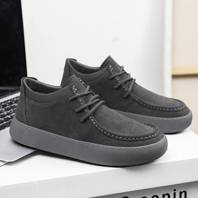 Fashion New Handmade Men's Casual Shoes Genuine Leather Sneakers Lace-up Solid Business Footwear Leisure Walk Treking Footwear Trainers