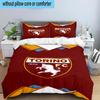 Torino Fc Crest Design Set Lenzuola 3 Pezzi Stampa 2D (Include 1 Copripiumino + 2 Federe Senza Imbottitura), Decorazione camera da letto, Regalo ventilatore