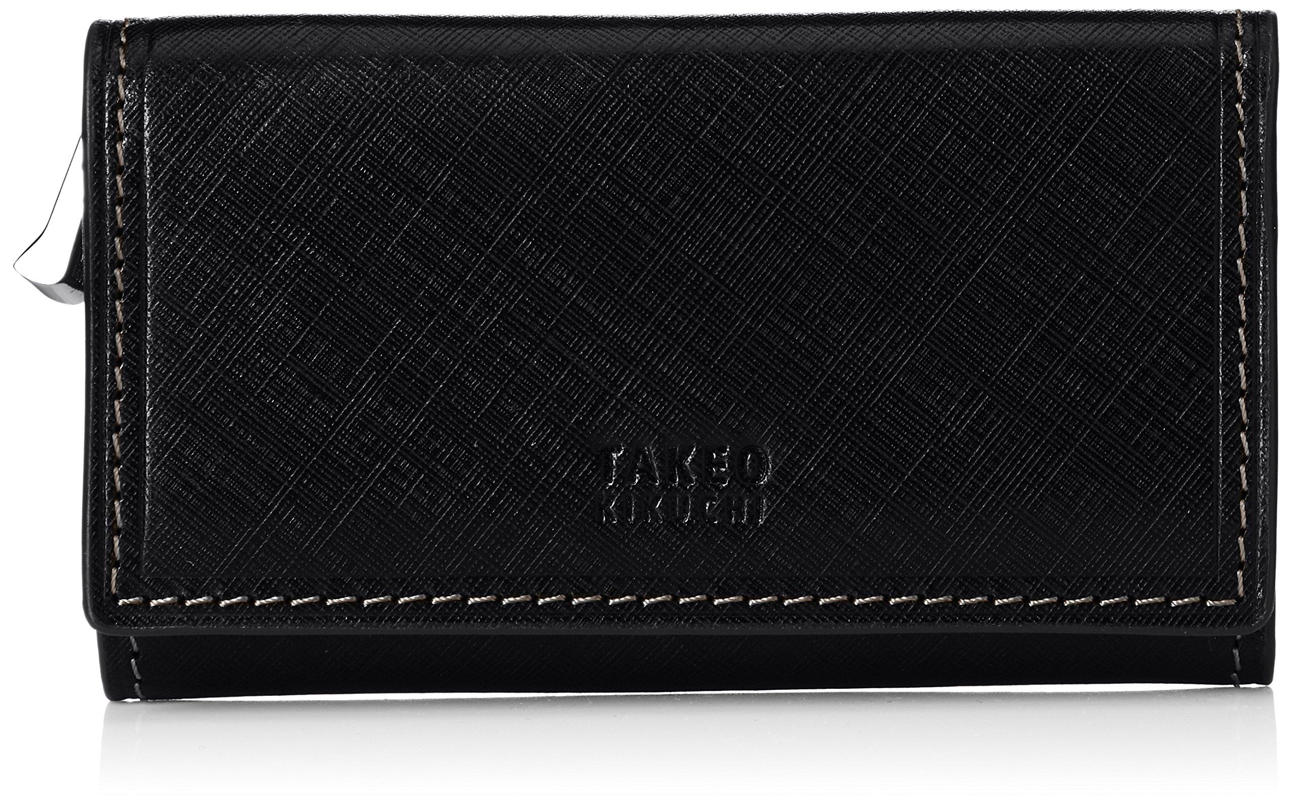 

Key Case with Coin Purse Sigma 727622 Black [Takeokikuchi] Men s